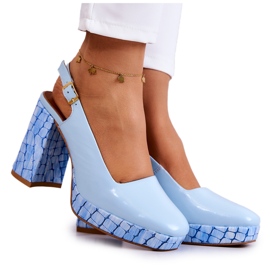 Sergio Leone Lederpumps Maciejka 05441-06 Blau