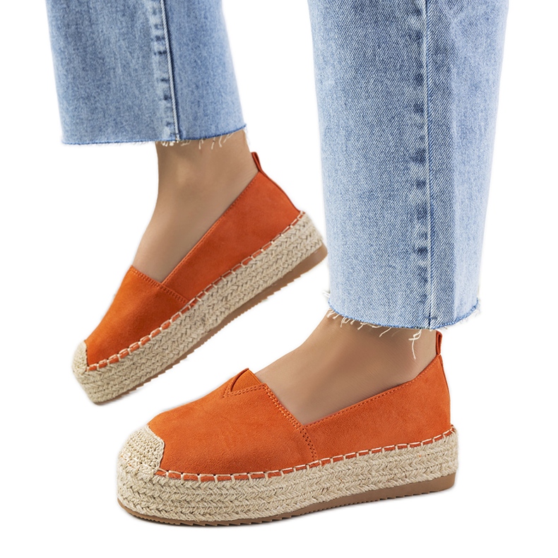 Rhianne Damen-Espadrilles in Orange