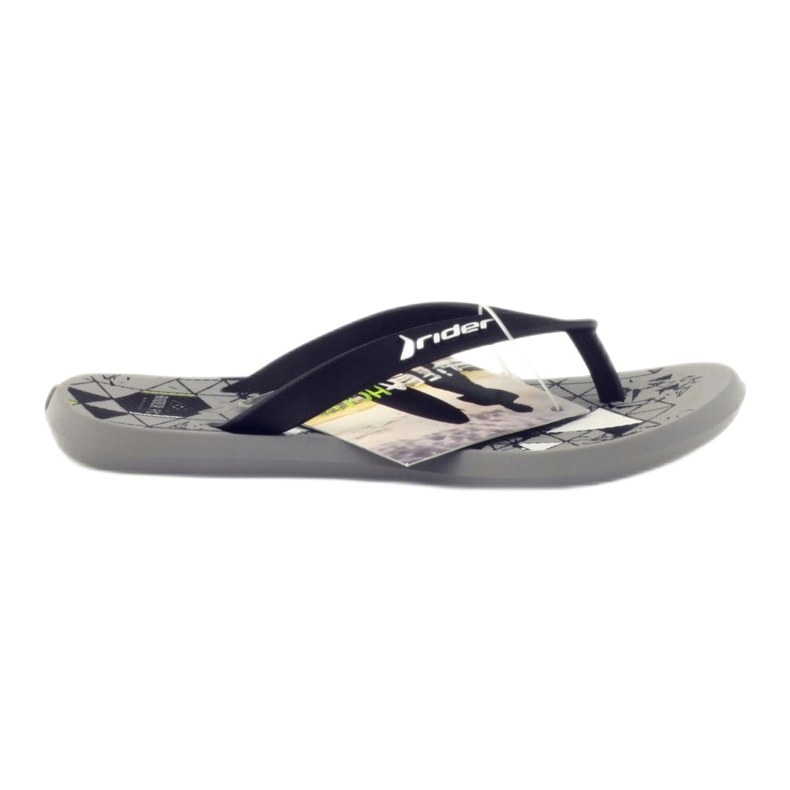 Rider Jungen schwarzer Licht Flip -Flops für Wasser 81561 Fahrer