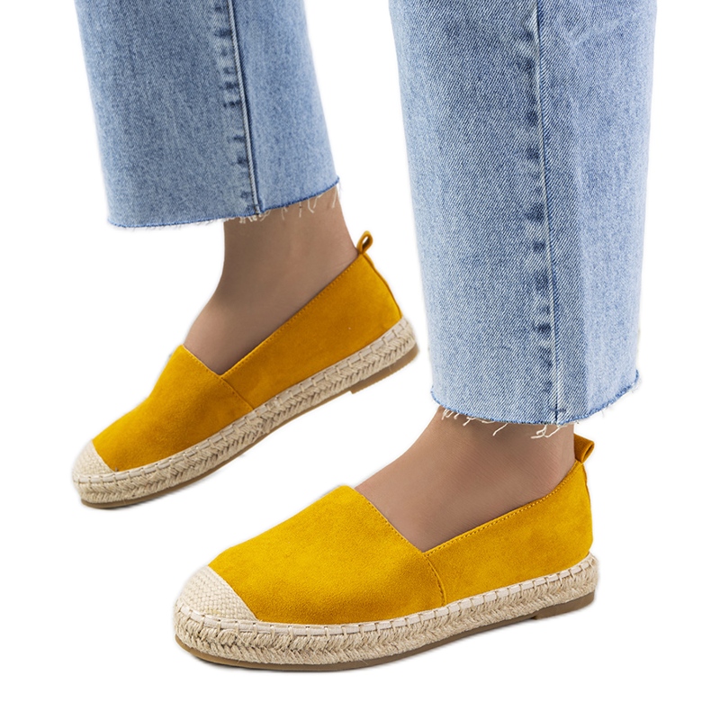 Gelbe Mathea Damen-Espadrilles