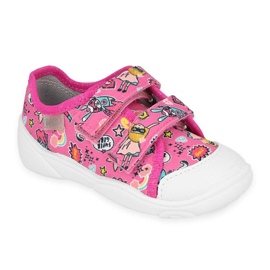 Befado Pink Children's Sneakers 907P148 Bunte Muster rosa
