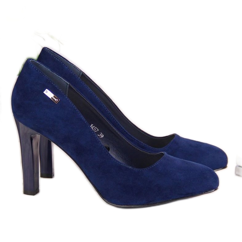 Wildlederpumps Sergio Leone W SK3AP marineblau navy blau