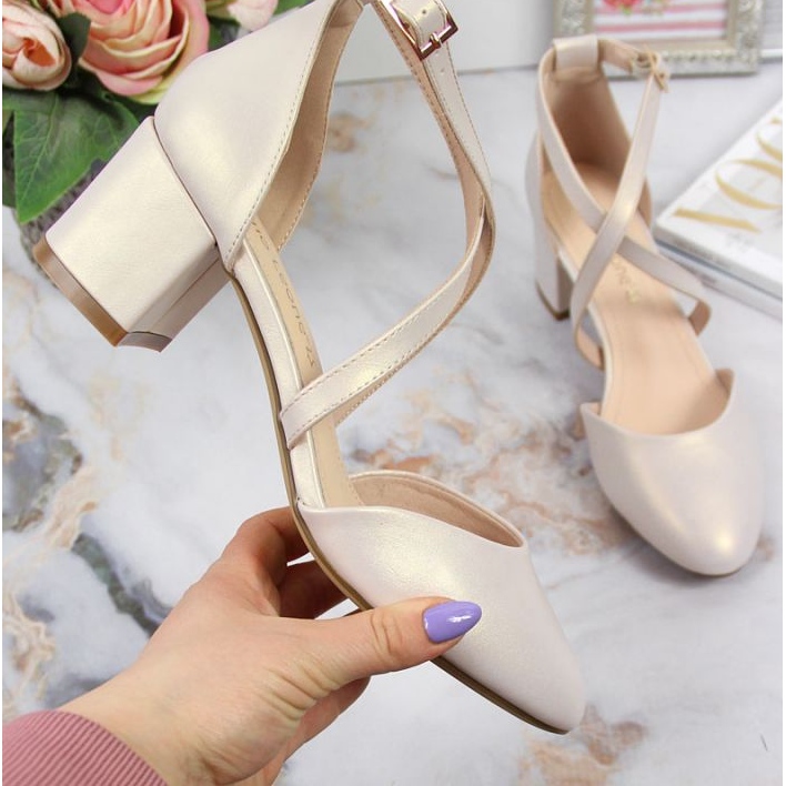 Sandalen mit Riemen Sergio Leone W SK365B perlbeige