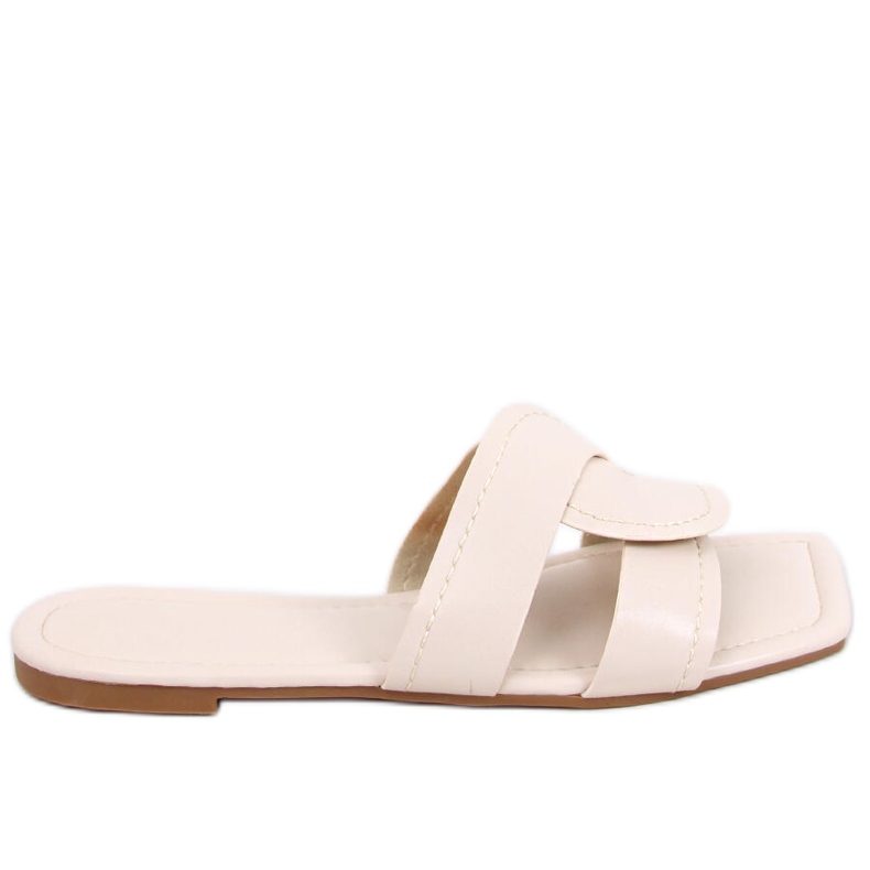 Hausschuhe mit quadratischen Sohlen Nitya Beige