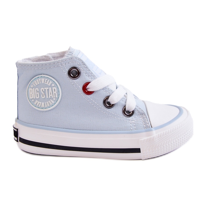 High-Top-Sneaker für Kinder mit Reißverschluss Big Star HH374088 Blau