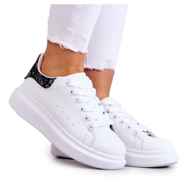 FE1 Klassische Damen Sportschuhe Schwarz und Weiß Meleris