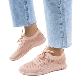 Rosafarbene Bertens-Turnschuhe