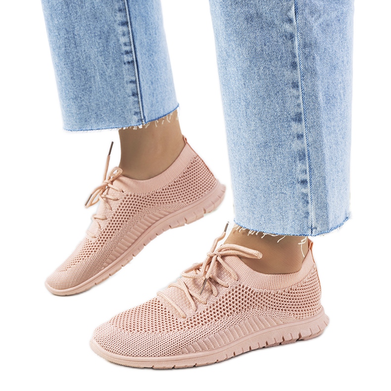 Rosafarbene Bertens-Turnschuhe