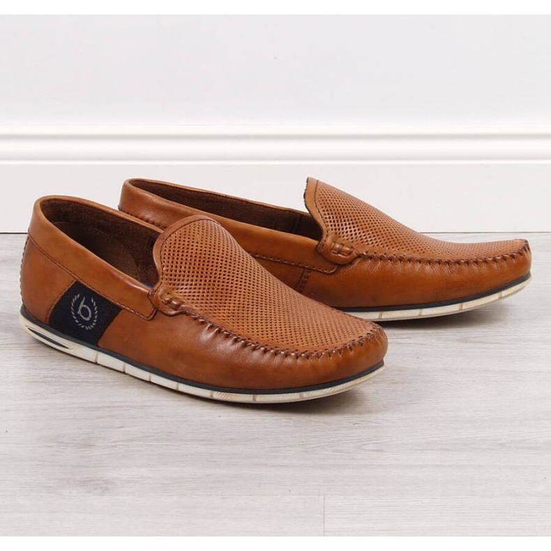 Bugatti JJ153094 Ledermokassins, braun