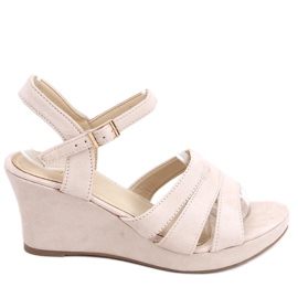 Keilsandalen Nirali Beige