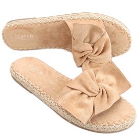 Baina Camel Espadrilles Hausschuhe beige