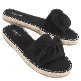 Baina Schwarze Espadrilles