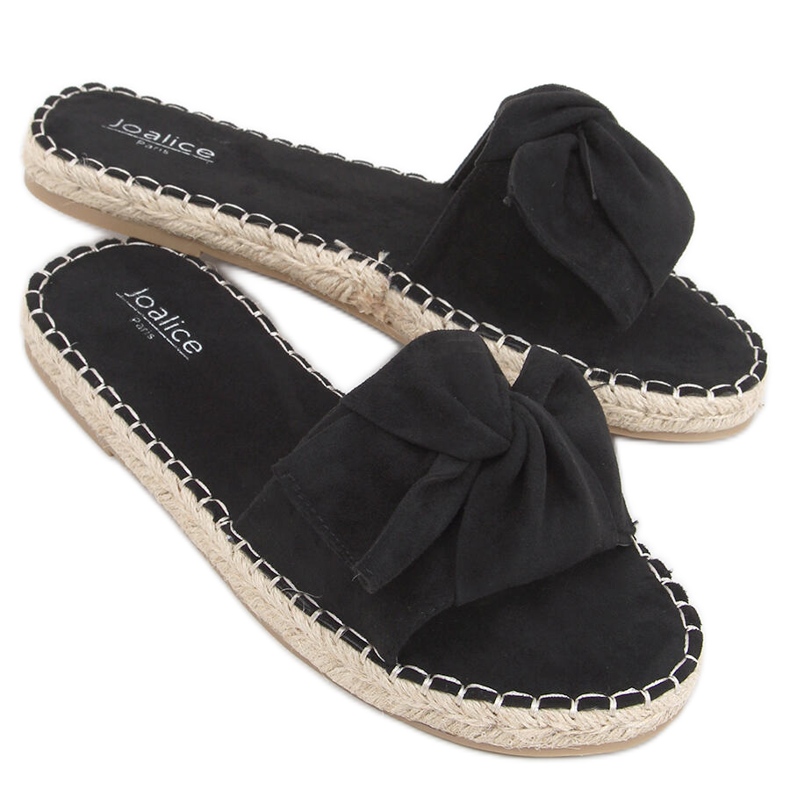 Baina Schwarze Espadrilles