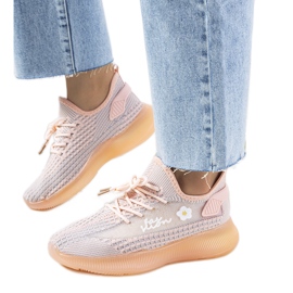 Sportliche Turnschuhe für Damen von Molema in Rosa grau