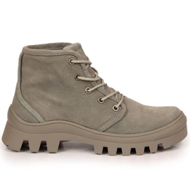 Graue Filippo W PAW325B Lederturnschuhe