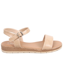 Mervat Beige Damensandalen