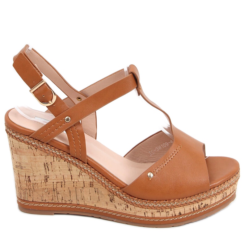 Keilsandalen Nancy Camel braun