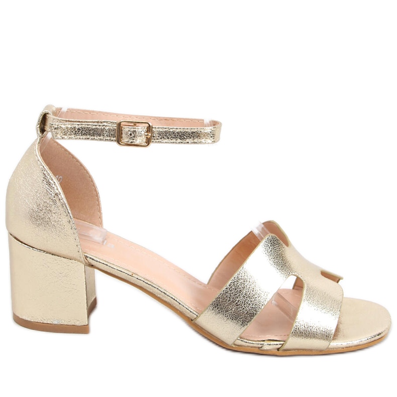 Nabila Gold Sandaletten mit hohem Absatz golden