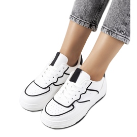 Bieke-Turnschuhe für Damen, weiß und schwarz