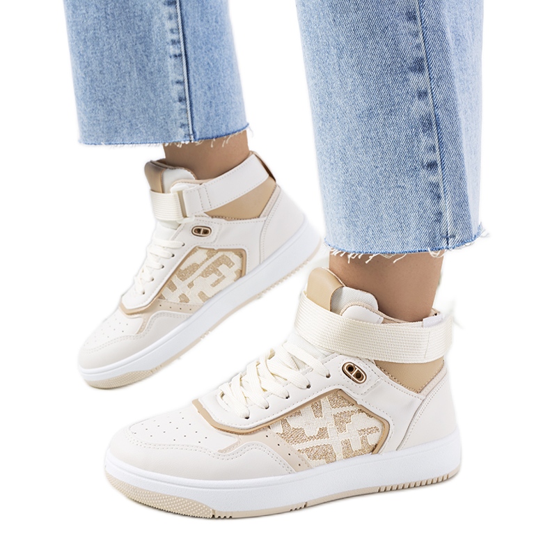 Jeanny's beige Ankle Sneakers