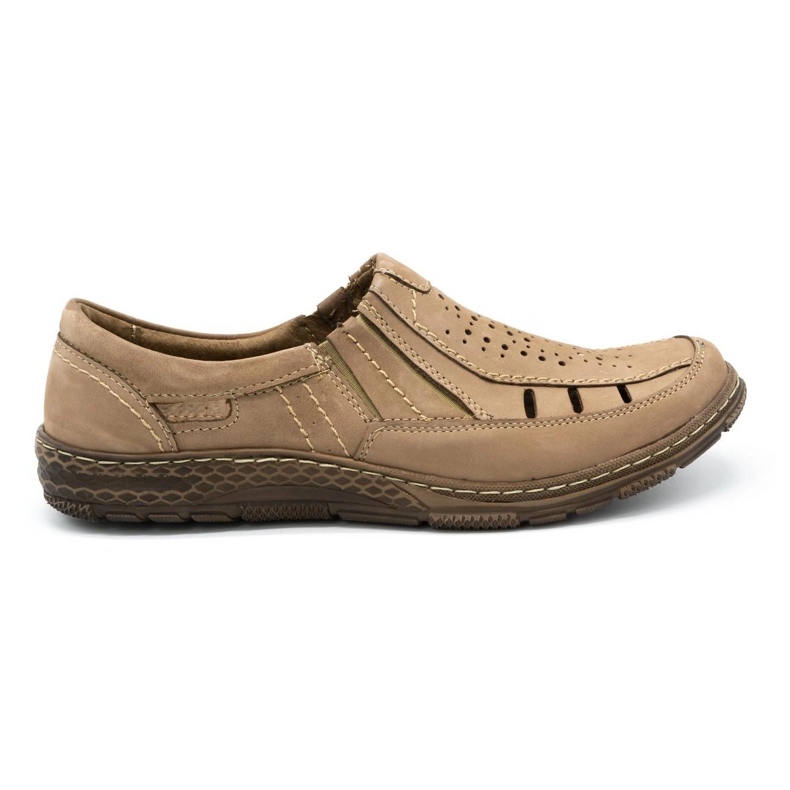 Olivier Herren Lederloafer für den Sommer 492MA beige