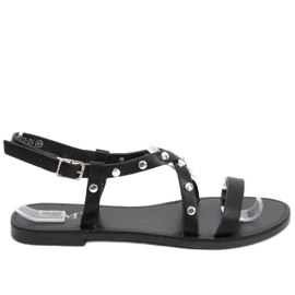 Badra Schwarze Damensandalen