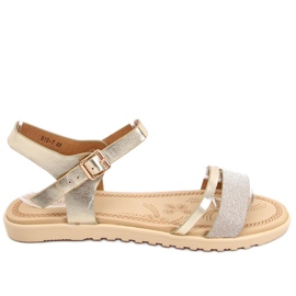 Tenda Gold Damensandalen golden