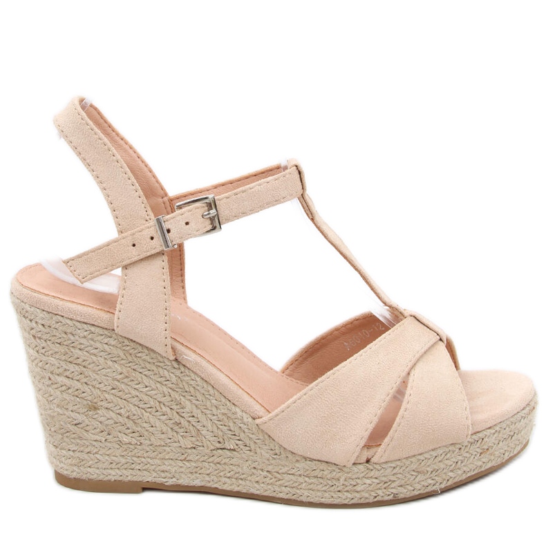 Espadrilles-Sandalen auf dem Keil Basam Beige