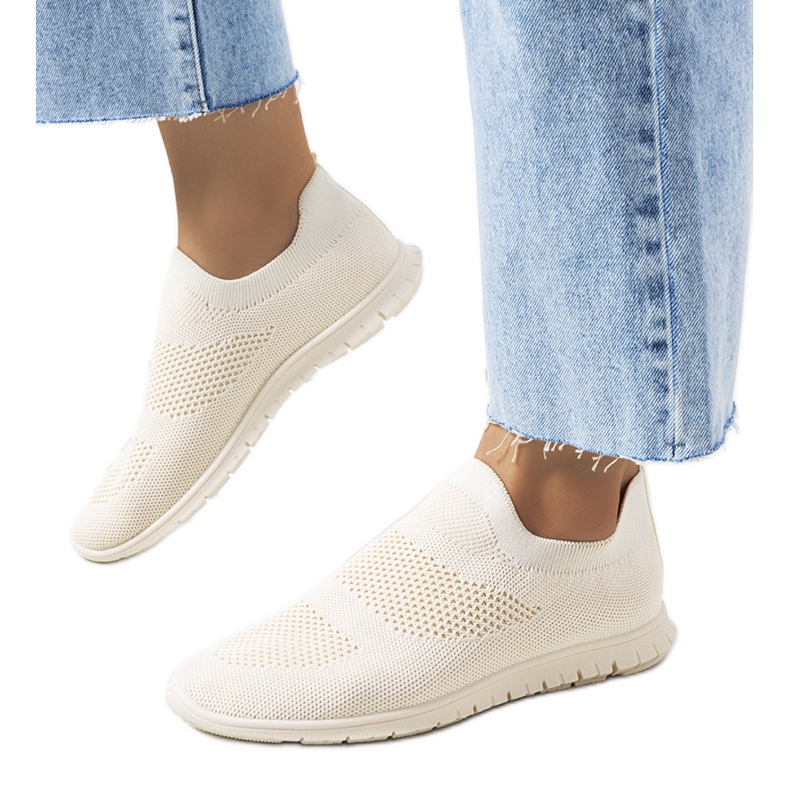 Santen beige Sportturnschuhe