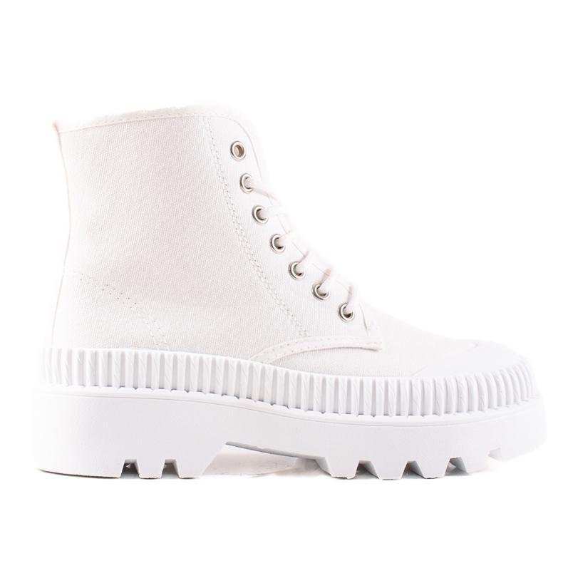 Melisa Modische Sneaker auf der Plattform weiß