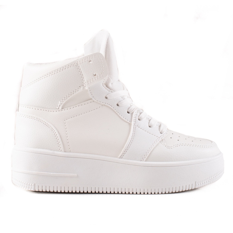 Renda High-Top-Turnschuhe auf der Plattform weiß