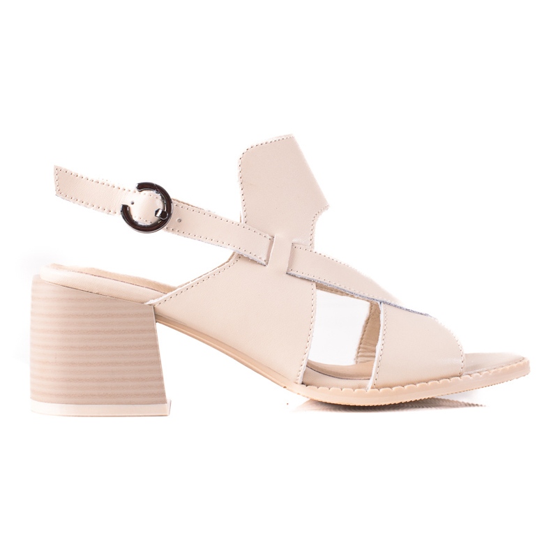 Sandaletten aus Leder LA.FI beige