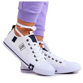 Klassische Low Sneakers Big Star JJ274255 Weiß