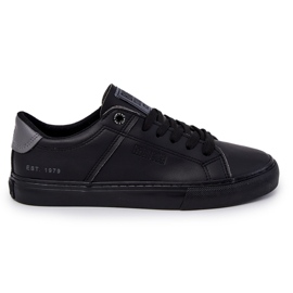 Leder Herren Sneakers Big Star JJ174108 Schwarz