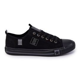 Herren Low Sneakers Big Star JJ174139 Schwarz