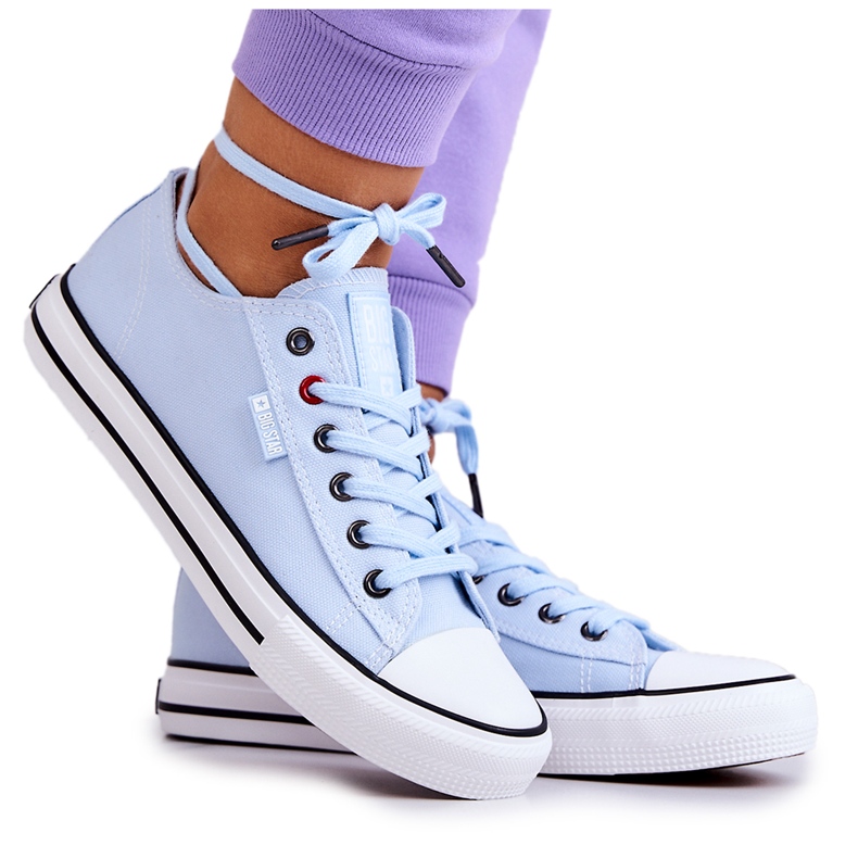 Damen Low Sneakers Big Star JJ274A004 Blau