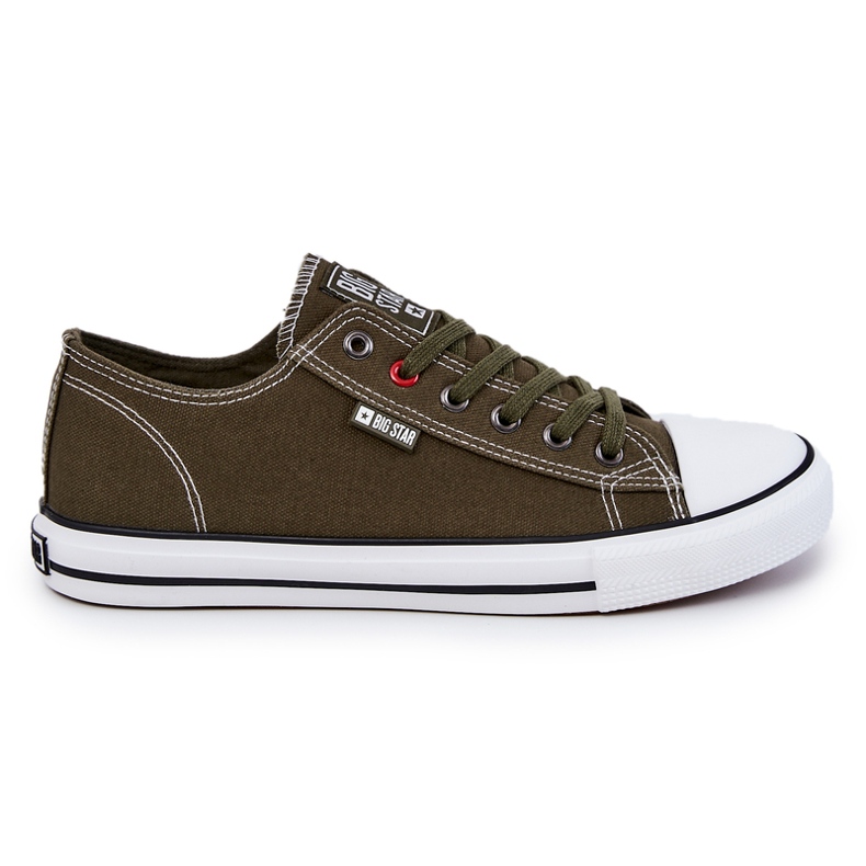 Herren Low Sneakers Big Star JJ174383 Khaki