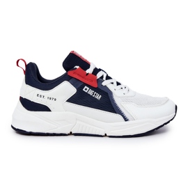 Herren Sportschuhe Sneakers Big Star JJ174399 Weiß und Marineblau