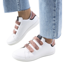 Damen-Sneaker von Diest in Weiß und Rosa