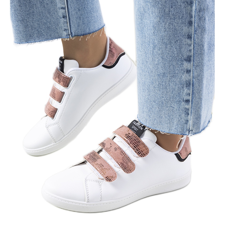Damen-Sneaker von Diest in Weiß und Rosa
