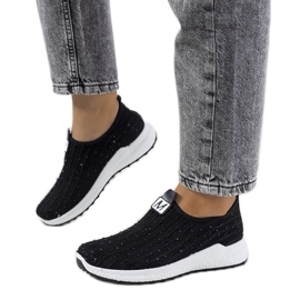Schwarze Turnschuhe mit Zirkonia von Maasje
