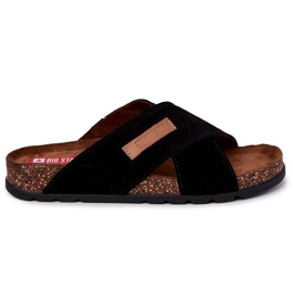 Bequeme Herrenhausschuhe Big Star JJ176005 Schwarz