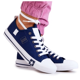 Klassische Low Sneakers Big Star JJ274256 Marineblau
