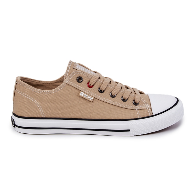 Herren Low Sneakers Big Star JJ174382 Beige