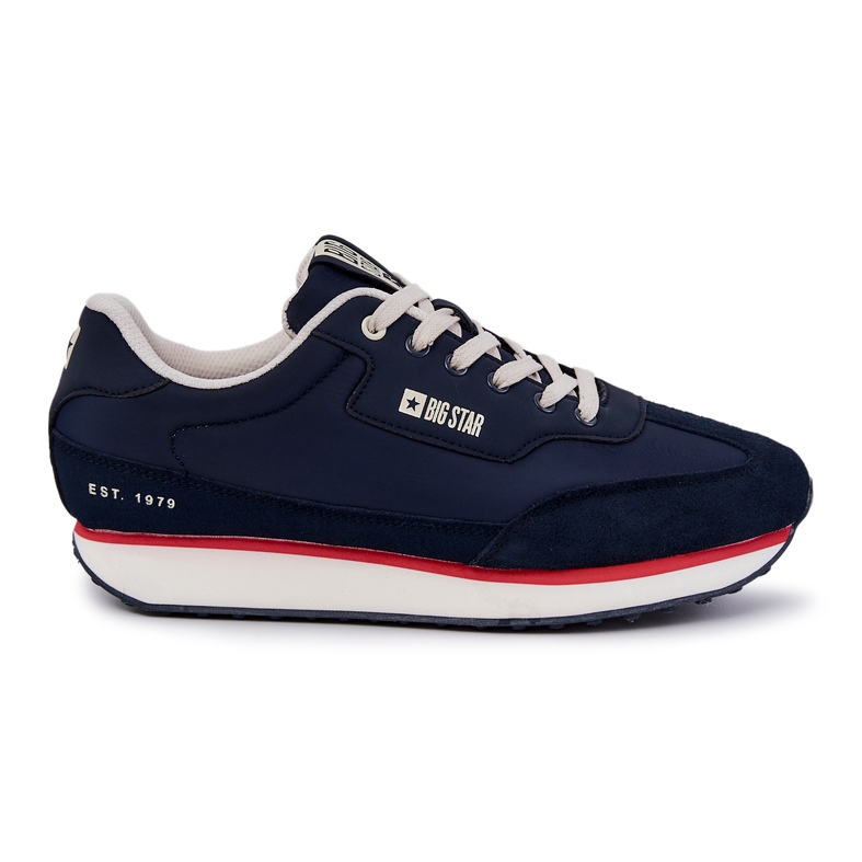 Herren Sneakers Memory Foam Big Star JJ174296 Marineblau