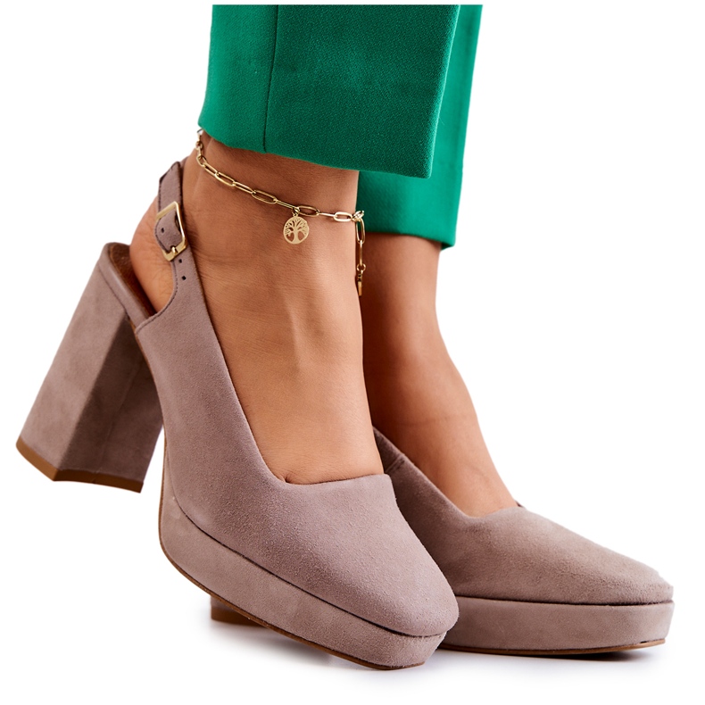 Wildlederpumps Maciejka 05441-10 Beige