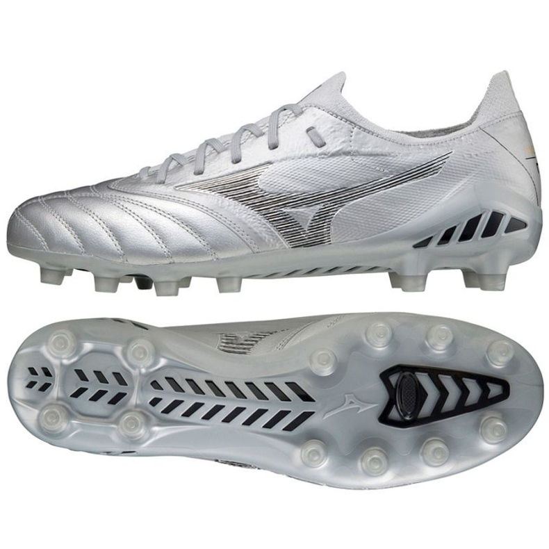 Mizuno Morelia Neo Iii ß Elite Md M P1GA219103 Fußballschuhe grau silber-