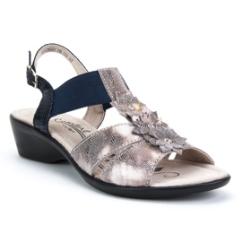 Filippo DS062 / 18 Co Kupfersandalen marineblau mehrfarbig