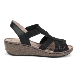 Filippo DS056 / 18 Bk Schwarze Sandalen