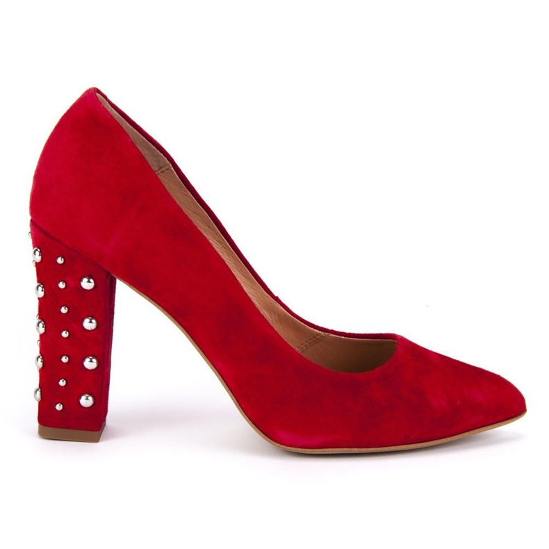 Filippo 2571 / J Velour Rote Pumps